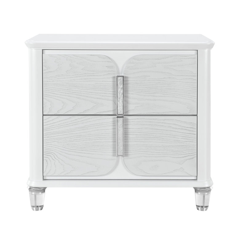 Table de chevet grise
