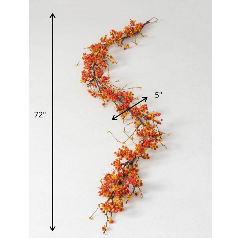 Eliyana 72'' in. Faux Bittersweet Garland
