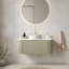 Meuble-lavabo flottant mural 36 po avec lavabo rond en céramique et tiroir-782035324
