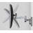 Black/Silver Wall Mount for Holds up to 33 lbs