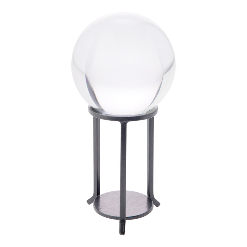 Support à œuf en fer forgé Wrought Studio ™ gris foncé, pied droit, 2,125 po de diamètre, paquet de 2