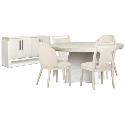 Table de salle à manger extensible ronde 54 po avec 2 chaises d'appoint et 2 chaises