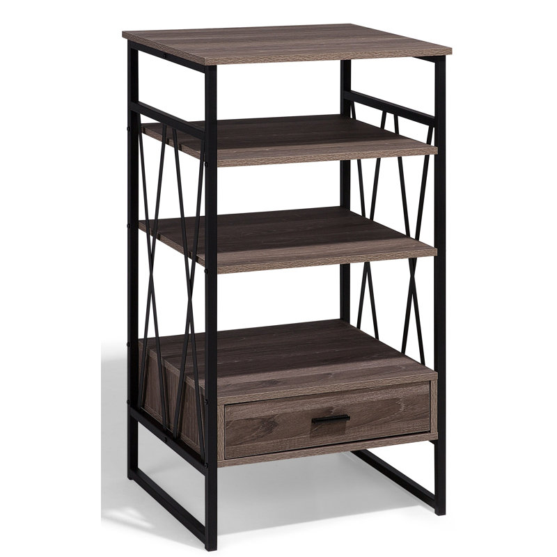 101cm H x 56cm W Steel Etagere Bookcase