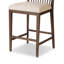 Tullio Upholstered Stool with Solid Wood Frame