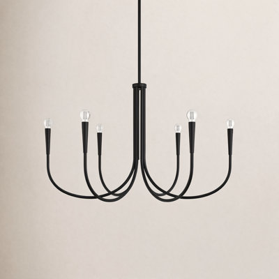 Catalena 6-Light Dimmable Iron Chandelier