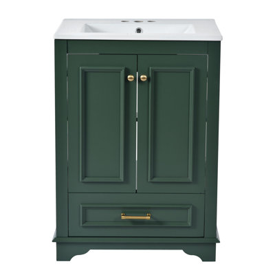 Meuble-lavabo 24 po avec lavabo en céramique