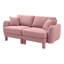 Canapé confortable en polyester avec accoudoirs confortables pour la détente