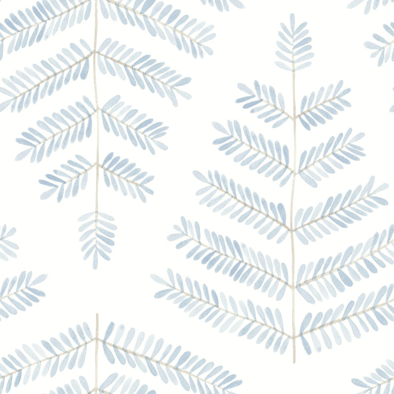 Rouleau de papier peint adhésif L 18 pi x l 20,5 po, Bleu