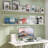 Picture Shelf for Wall with Ledge, 80 Inch Extra Long Floating Bookshelves, Display Shelf for Picture Frame, Living Room Shelf Decor, Book Display Shelf, Shelving Wall Mounted, White, 2 Pcs