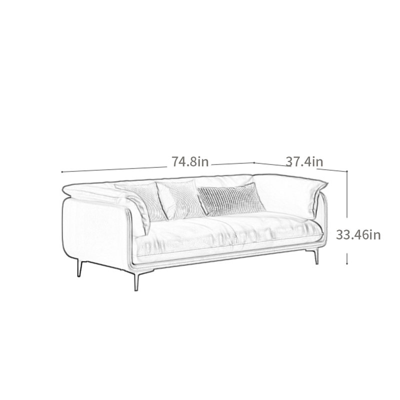 American minimalist sofa