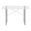Bureau d'ordinateur, bureau personnel, ordinateur portable, L 48 po, travail, stratifié blanc, métal gris, contemporain, moderne-220035650