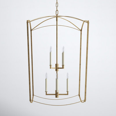 Olive 8 - Light Dimmable Lantern Geometric Chandelier