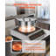 Plaque de cuisson à induction portable, brûleur à induction commercial de 1800 W avec 9 réglages de température, plaque de cuisson à induction en acier inoxydable avec minuterie 3H, verrou pour enfant, pour la cuisine au restaurant