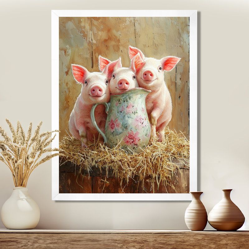 «Grose», reproduction d'art sur toile, H 32 po x l 24 po, Avec cadre, Blanc