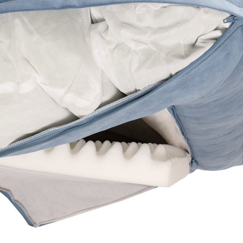 Large Rectangle Pet Couch, Brown, Grand (l 69 po x P 48 po x H 11 po), Bleu