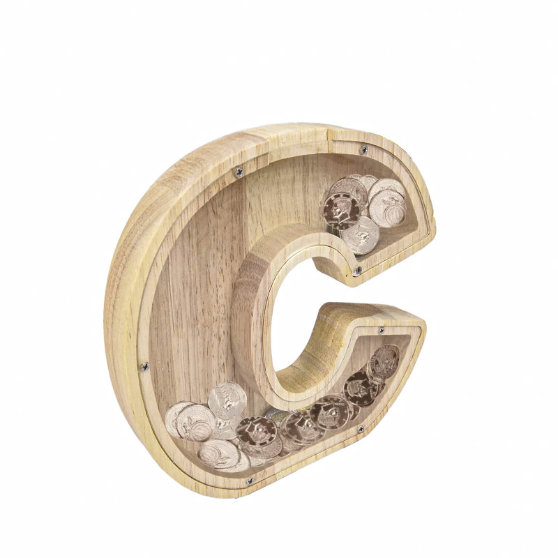 Chaddie Text & Numbers Piggy Bank, C