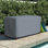 Couvercle de boîte de terrasse rectangulaire robuste et imperméable pour repose-pieds extérieur