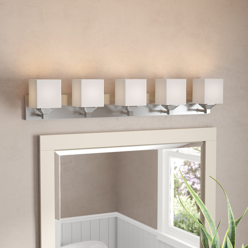 Ginjiro 5 - Light Dimmable Vanity Light, Brushed Nickel