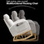 Chaise berçante avec mouvement doux, revêtement, fauteuil pratique avec accoudoirs élégants, mousse haute,