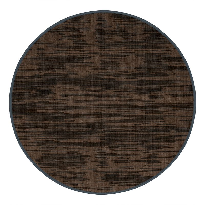 Tapis abstrait lavable à la machine, Rond 6 pi