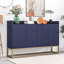 Console en bois avec grand espace de rangement, pieds en métal doré-2037828369-2020820669