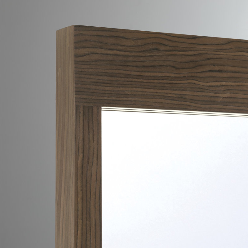 Mogano, miroir, 24 po x 36 po, noyer foncé