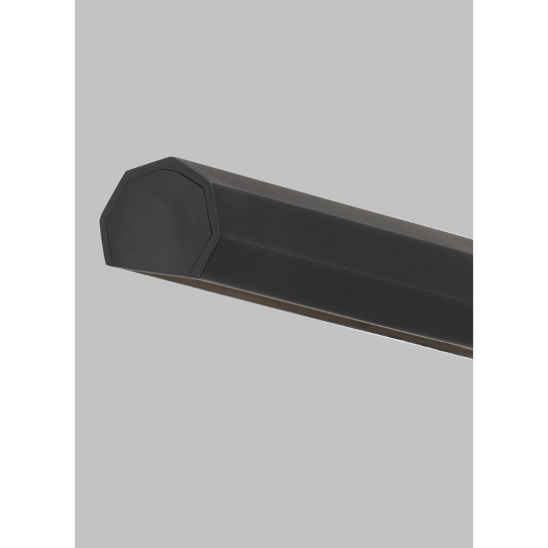 Plural Faceted 12 Picture Light, Nightshade Black