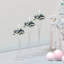 3 pots de fleurs de mariage modernes en forme de sablier-107731970