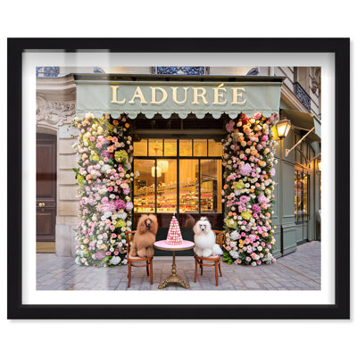 «Poodle Pastry Pals Fashion», impression murale avec boîte-cadre par Notoriart