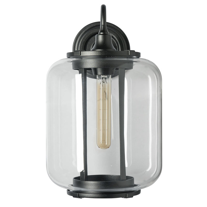 Fairwinds Outdoor Sconce - Clear Glass, Oil Rubbed Bronze, 14.7" H x 9" W x 11.2" D