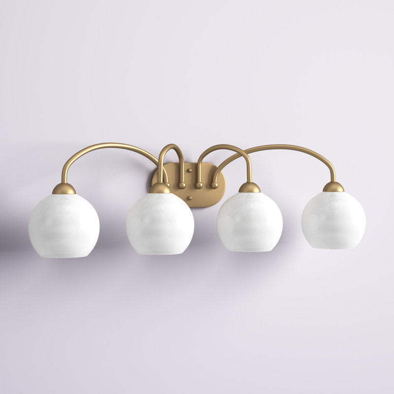 Torquay 4 - Light Dimmable Vanity Light, Vintage Gold