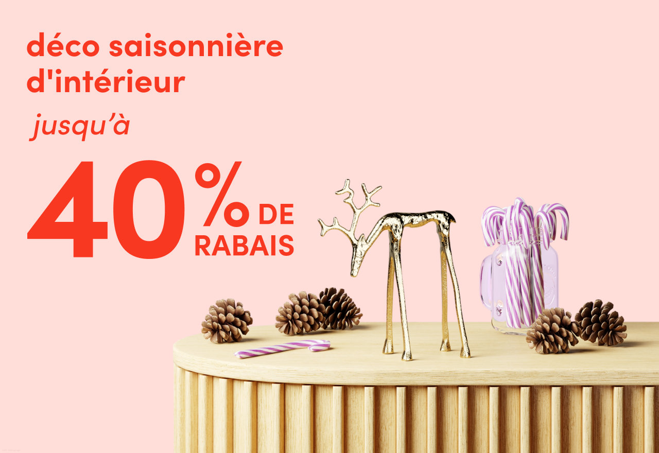 déco saisonnière d'intérieur en solde