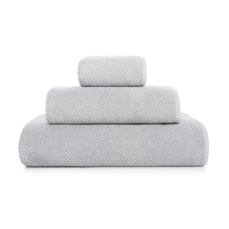 Bee Waffle Hand Towel, Silver