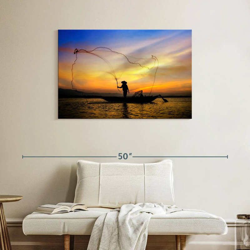 Filet de pêche Senne Fisherman, H 26 po x l 39 po