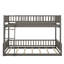 Full XL Over Queen Bunk Bed With Guardrails-347798507