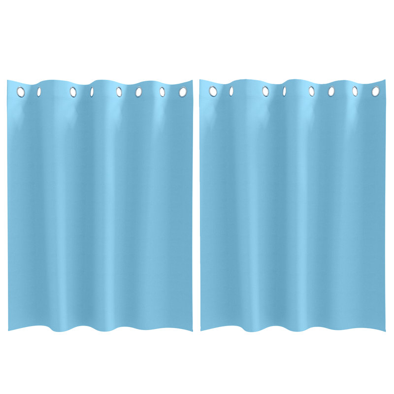 Tacorian Curtain Pair, Light Blue, 140cm Width x 140cm Drop