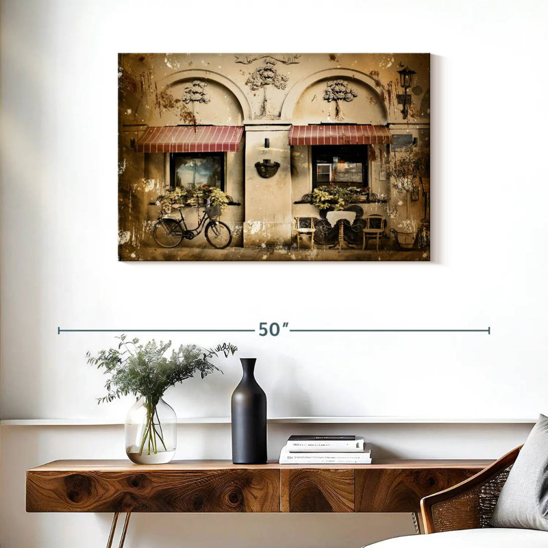 Ravi Old Italian Cafe, 24" H x 36" W