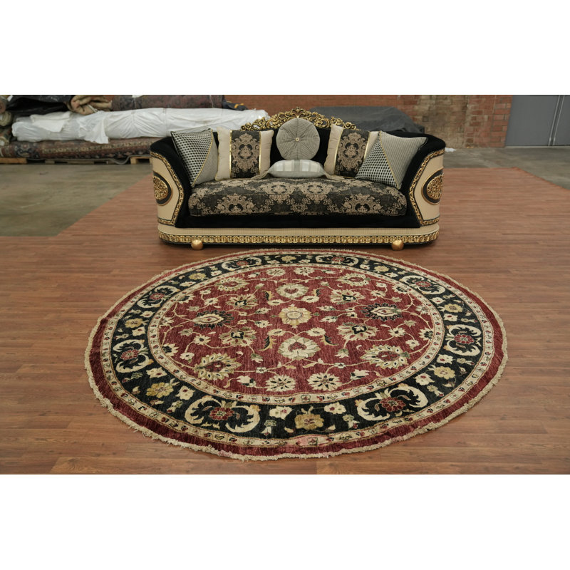 Round Wool Ziegler Oriental Area Rug 8x8