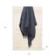 Jeté en tricot bleu 100% coton