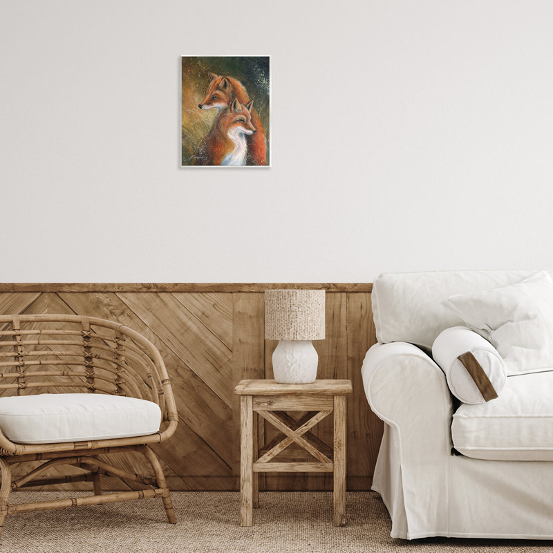 Fox Pair Portrait Wall Plaque, design by Jody Bergsma