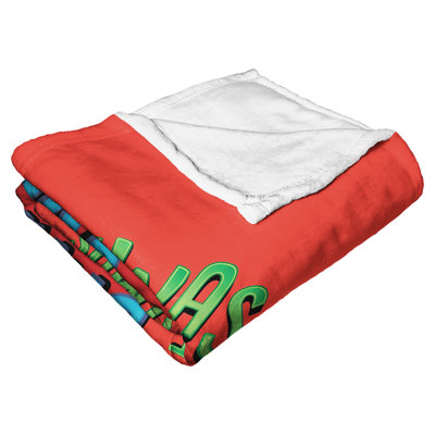 Northwest Dc Comics Justice League Silk Touch Throw Dark Knight Before Christmas In White