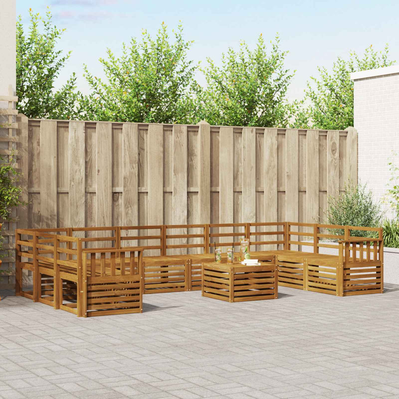 363cm Wide Patio Sectional Set
