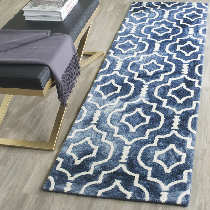 Berman Hand Tufted Wool Geometric Rug, Runner 2'3" x 10'