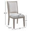 Chaise d'appoint rembourrée Walter (ensemble de 2)