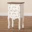Table de chevet 2 tiroirs Audet