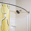 Tringle courbée de rideau de douche ajustable 63 po Design House-10310984