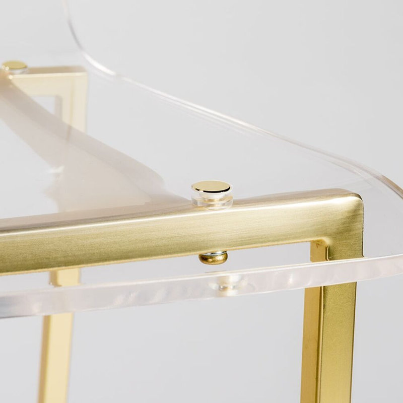 Tabouret de bar 26 po Abeyta, Transparent / Doré