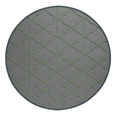 Machine Washable Trellis Gray Area Rug