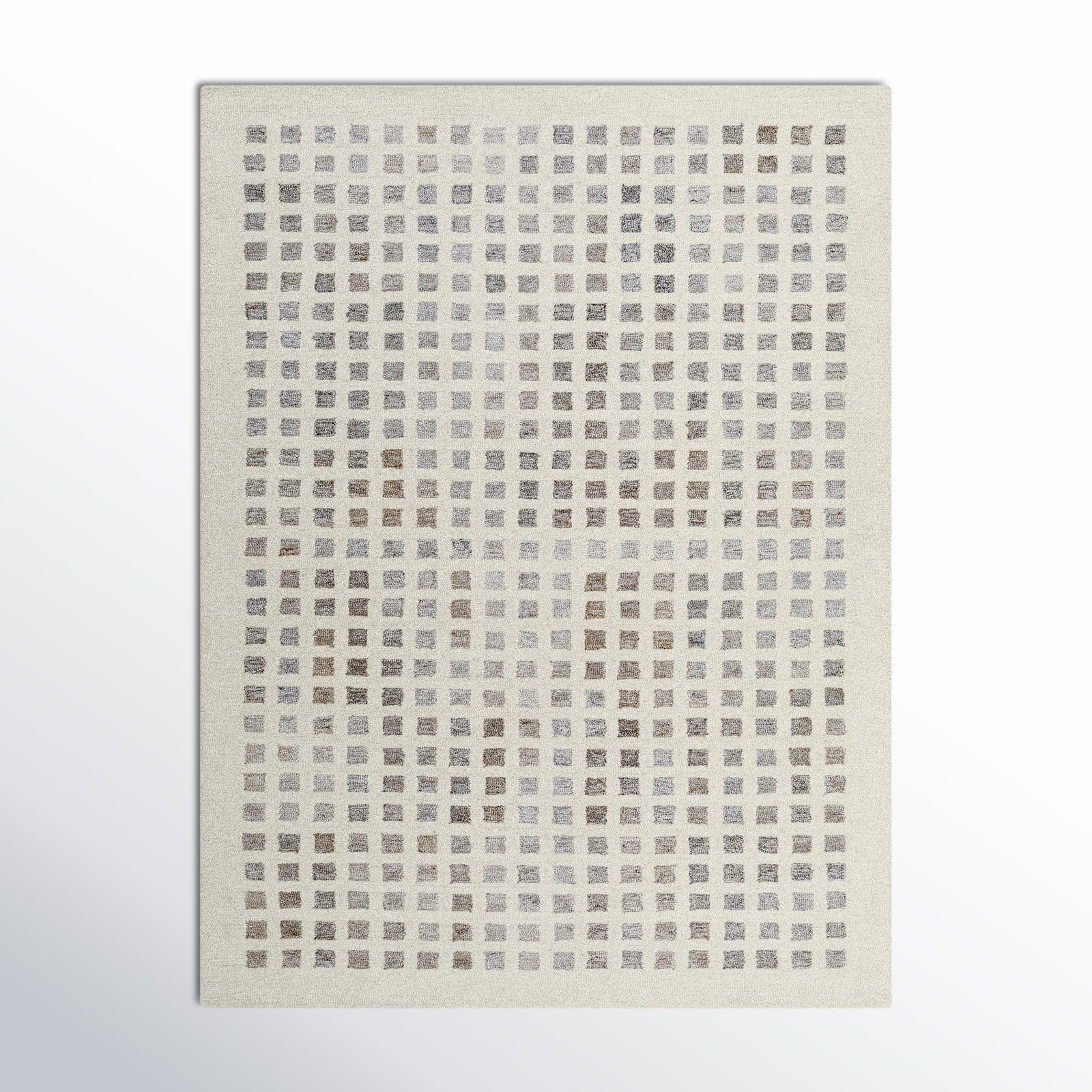 Sigrid Hand Tufted Brown, Beige Rug, Rectangle 9' x 12'