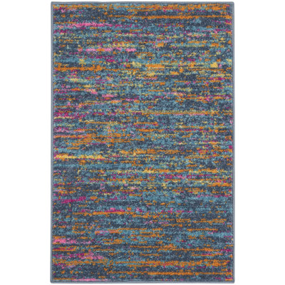 Tapis bleu